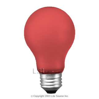 25W/130V Incandescent Bulb - Red [25A/R]