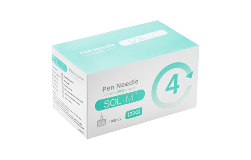 SOL-M 33 Gauge 4mm Pen Needle [PN33532]