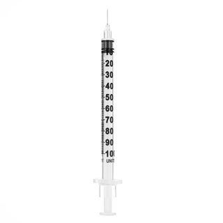 SOL-M 27 G Standard Insulin Syringe 1/2" Fixed Needle [1652712B]