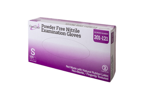  OMI Nitrile Powder-free Exam Gloves - Small [OMI201-121]