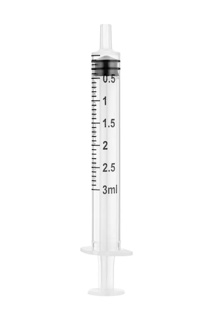 SOL-M Slip Tip 3 mL Syringe [P180003ST] 100/bx