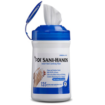 PDI Sani-Hands Hand Sanitizer Wipes Canister [P13472]
